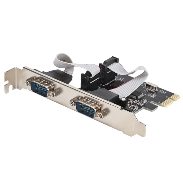 PCI-E PCI Express till Dual Serial DB9 RS232 2-portars styradapterkort