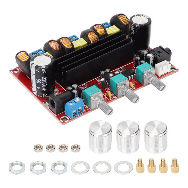 Digital Amplifier Board Professional 2.1-kanals power för högtalare DC12V-24V