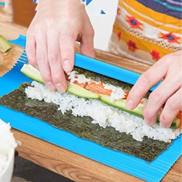 3 ST Sushi Mat ABS Sushi Rolling Mat Japansk DIY Sushi Tallrik Roller för Hem Kök Restaurang
