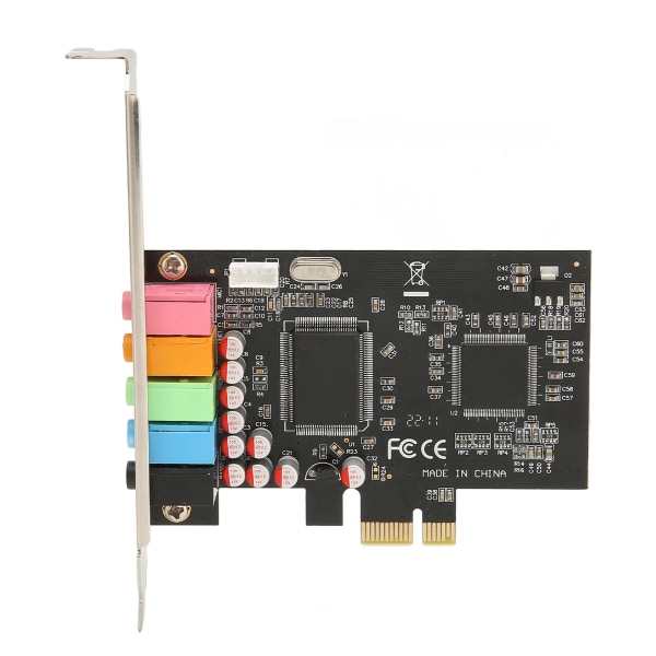 PCIE 5.1 ​​ljudkort 6-kanals surroundljud Uppspelning Inspelning 24bit 48KHz interna ljudkort med PCI Express-port