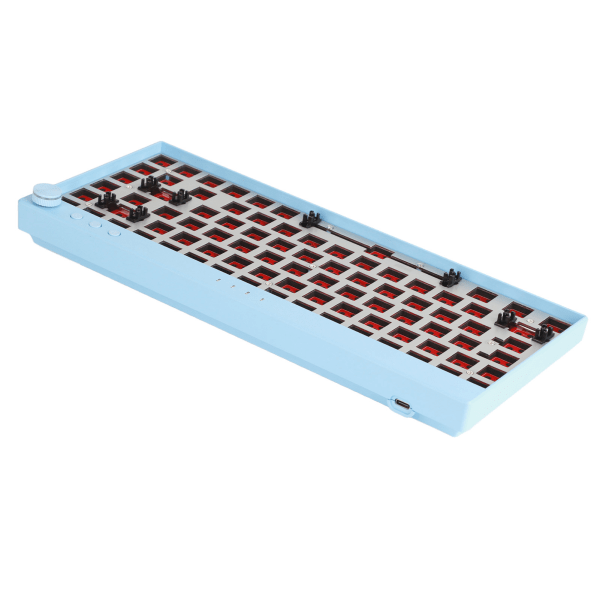 Mekaniskt tangentbordssats 84-tangenter DIY RGB Lighting Hot Swap Trådlös 2.4G BT 3.0 5.0 Typ C trådbundet anpassat tangentbord för Win Blue