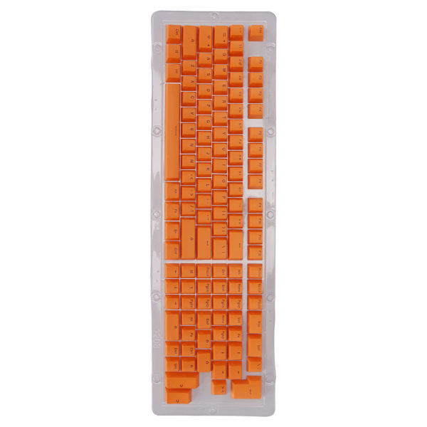 Tangentbord Tangentkapslar 114 tangenter PBT OEM Höjd Tvåfärgad Injektion Ljussändande Mekaniskt tangentbord KeycapMini Orange