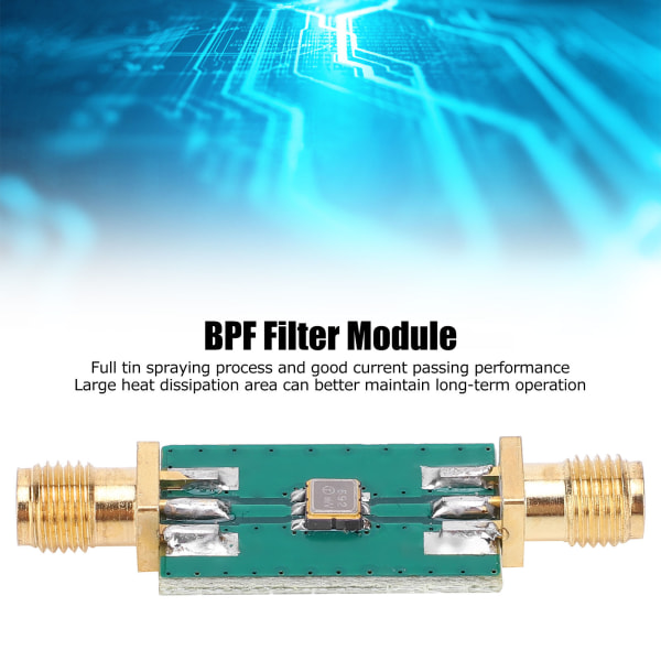 BPF-filtermodul Elektroniska komponenter PCB-kort Centerfrekvens 433 MHz 40℃70℃