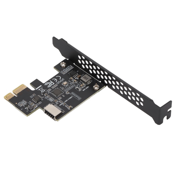 USB3.2 PCI E Riser Card Keramiska kondensatorer Dubbelt skydd Snabb överföringshastighet PCI E till Type E Riser Card för PC Svart