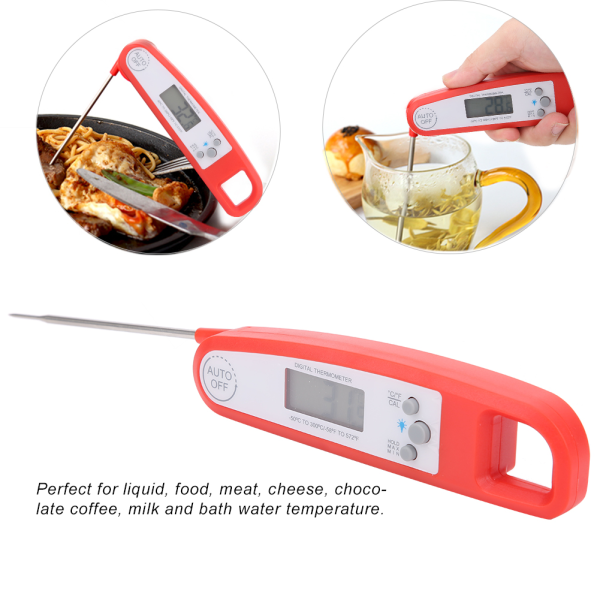 Vattentät matsondtermometer Digital Instant Read Kötttermometer för BBQ köksredskap