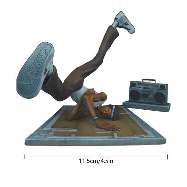 Hip Hop element Skulptur Konstnär Staty DJ Break Dance Modellering Resin Skulptur