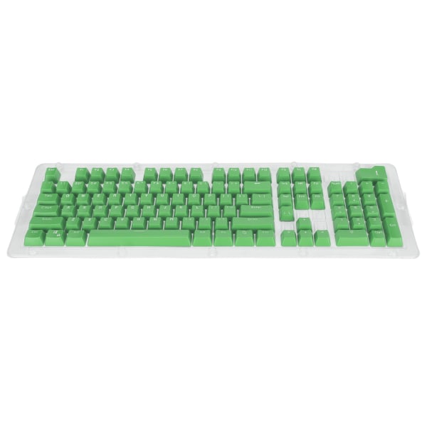 106 nycklar Tangentkapslar OEM Höjd Två färger Injektionsfasthet OPQ Opaque Keycaps för 61/87/104 nycklar Mekaniskt tangentbord Gröna vita bokstäver