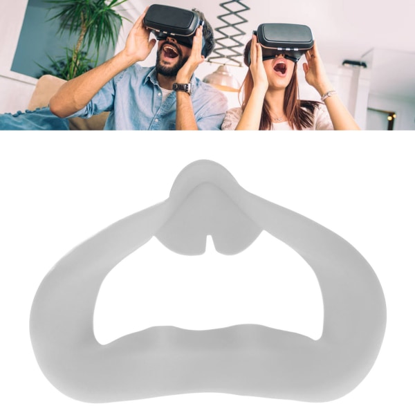 VR Glasses Silikon Ögonmask för Oculus Quest 2 Andas Anti Sweat VR Skyddsöverdrag Vit