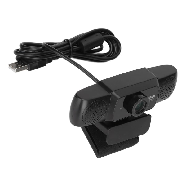 1080p webbkamera USB2.0 30fps 1920x1080p justerbar visningsvinkel Plug and Play Inbyggd mikrofon Wide Kompatibilitet PC CameraV21 Black Webcam