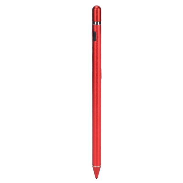 Active Capacitive Stylus USB Laddning Kopparspets Pekskärmspenna för mobiltelefon och surfplatta Röd