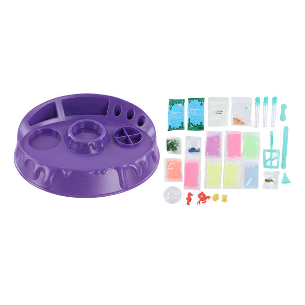 Färgglad modelllera kit Stress relief gör-det-själv-lera och verktygssats Färgad dekompressionslerleksak för barn i åldrarna 6 till 14