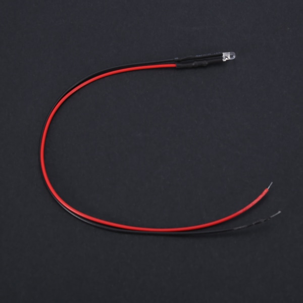 10 st 12v 3mm LED-ljusemitterande diod Trådbunden Flerfärgad LED-ljuskabel 20cm 0,06W (Rosa)