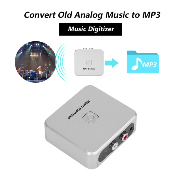 RCA vänster och höger kanaler Music Digitizer 128Kbps U Disk/SD-kort MP3 Digitizer