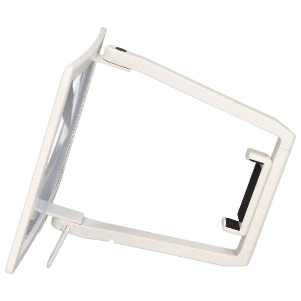 12 tums telefonskärmsförstoringsglas Vikbar 3D HD-förstoringsglas för de flesta smarta telefoner, vit