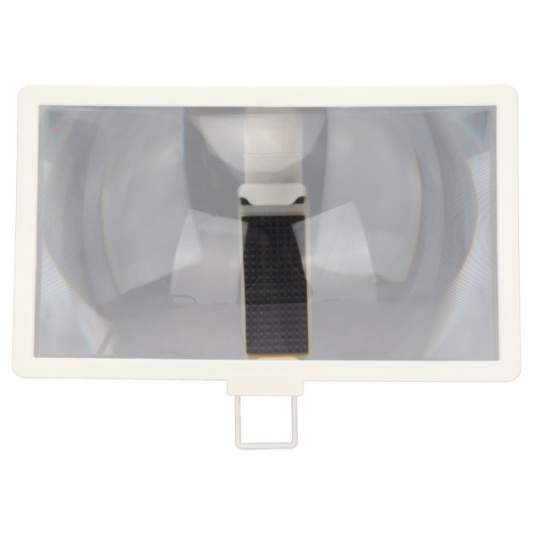 12 tums telefonskärmsförstoringsglas Vikbar 3D HD-förstoringsglas för de flesta smarta telefoner, vit