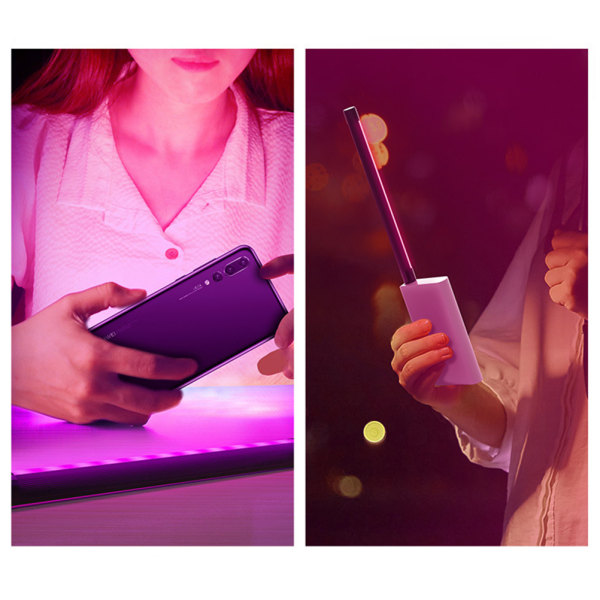 LED Fill Light Bärbar RGB Färgglad Nattljus Fotografi Belysning Stick USB driven Selfie-lampa