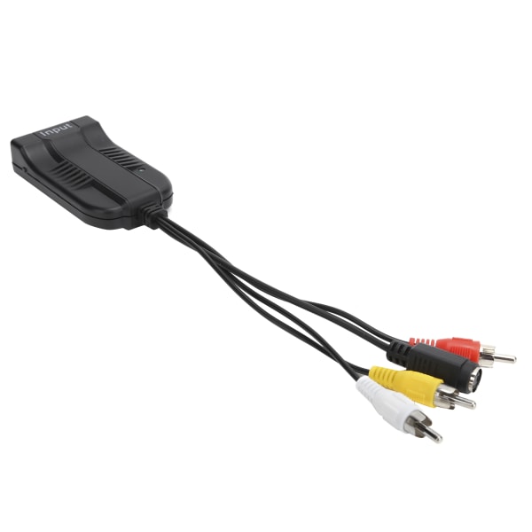 HDMI till hane för AV/CVBS/S-videoadapter Kompositvideoljudkabelomvandlare 1080P