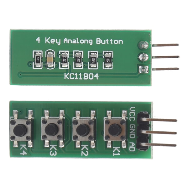 Knappnyckelmodul liten med 4-knappar 1-analog utgång AD-stift KC11B04