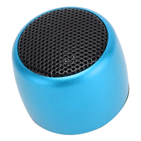 Mini Bluetooth -högtalare Tung Subwoofer USB Uppladdningsbar metall Bärbar trådlös högtalare för telefon Tablet PC Blå
