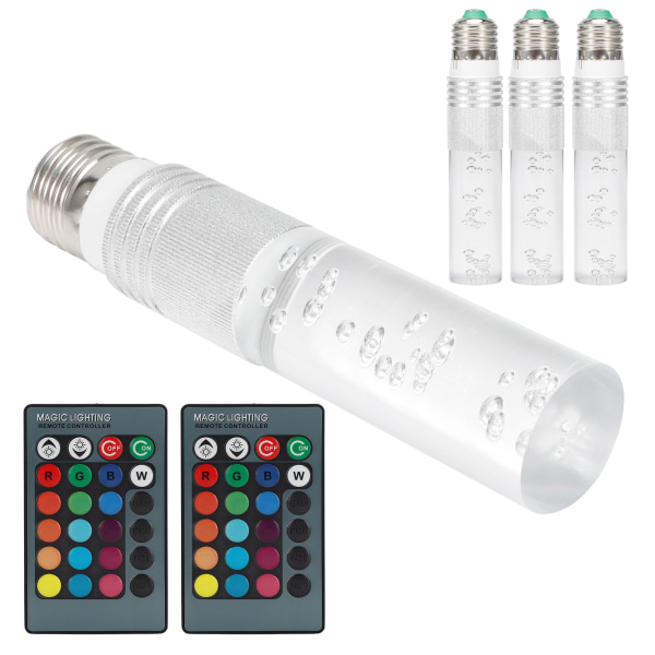 3W RGB LED-lampa med fjärrkontroll för Sovrumsbar Holiday Party AC85‑265VSilver