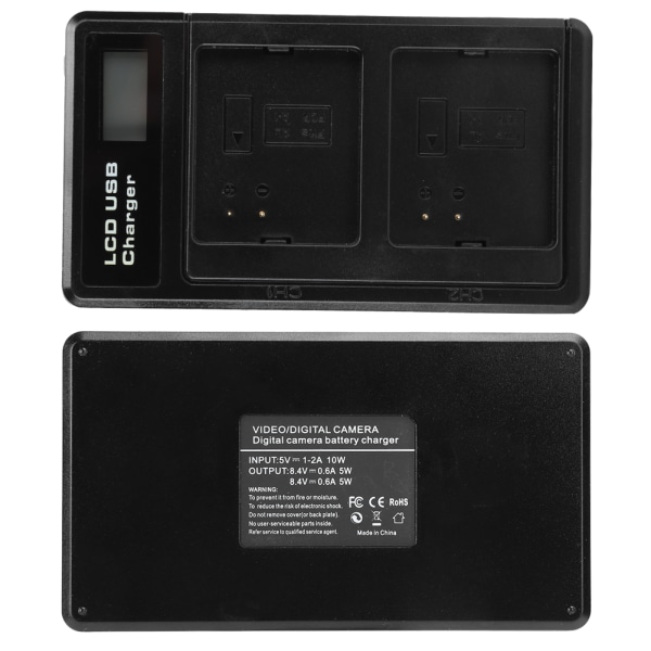 A-1-batteri med LCD-laddare med dubbla platser för Arlo Pro/ Pro 2 VMA4400 2440mAh