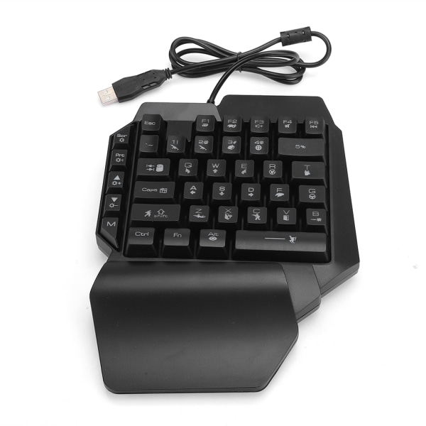 Enhandstangentbord för PUBG datormekaniskt speltillbehör med iögonfallande belysning