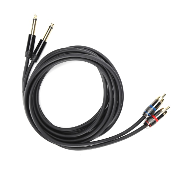 JORINDO Dual 6,35 mm hane till dubbel RCA hane kabel ljuddistributör anslutningskabelJD6094‑3m / 118.1in