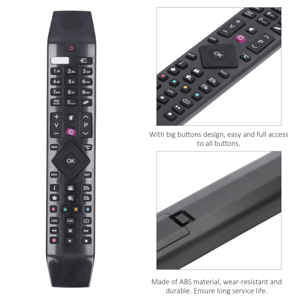 TV-fjärrkontroll ABS-ersättning med 10M kontrollavstånd för Hitachi RC49141 TV
