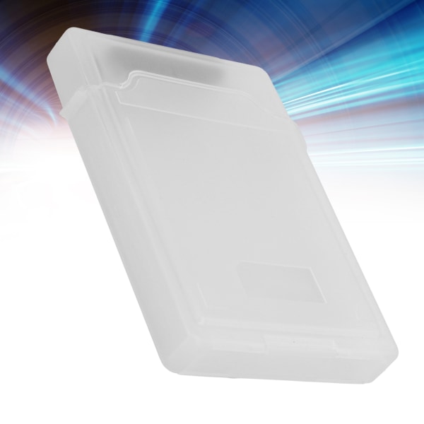 2,5-tums hårddiskförvaringsbox ABS-material HDd SSD Dammtätt och antistatiskt case(vit)