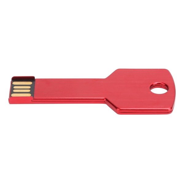 Rött USB minne Nyckel av aluminiumlegering Form Minne U-skiva för bildatorbruk Hemtillbehör32GB