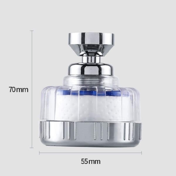 Universal 360 graders roterbar kran Sprayhuvud Handfat rörligt kranhuvud Roterbart filtermunstycke för hem kök badrum