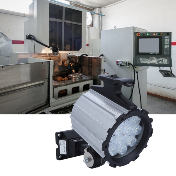 12W 24V vattentät CNC-maskin 12LED arbetsljuslampor Kortarmsbelysning för industriverktyg