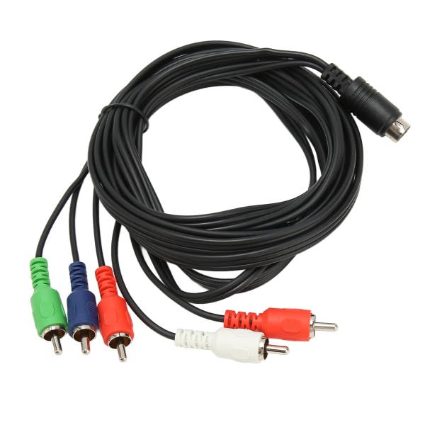 Mini 10-stifts AV DIN-kabel utbyte 10-stifts DIN till 5 RCA AV-anslutningskabel Röd Grön Blå och Röd Vit för TV-apparater
