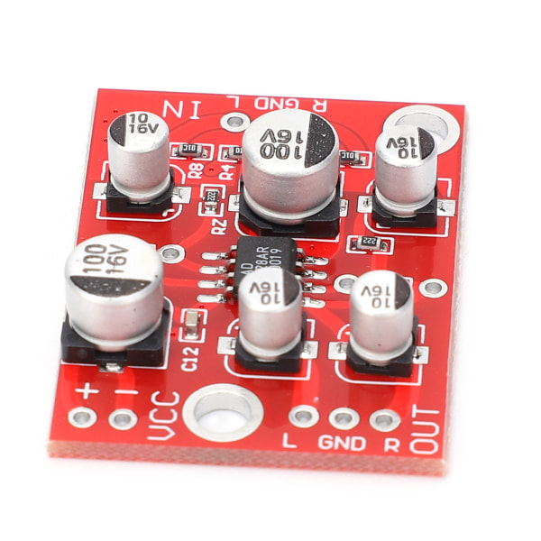 Förstärkt kortmodul AD828 Plast Audio Op Amp Preamp Elektroniska komponenter DC5-15V