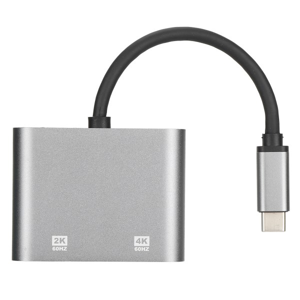 2-i-1 TypeC till HD multimediagränssnitt VGA-adapter 4K och 60Hz USB dockningsstation