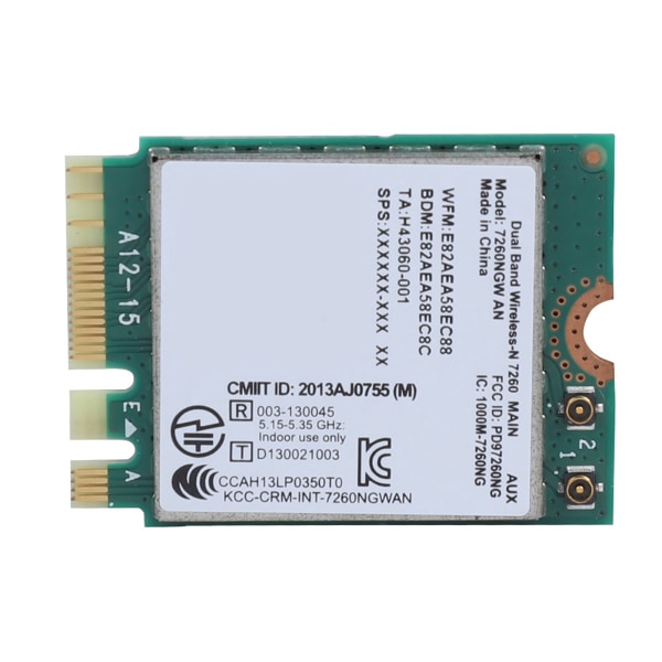 För Intel 7260NGW AN Wireless WIFI Card 2.4G/5G Bluetooth 4.0 Network Card