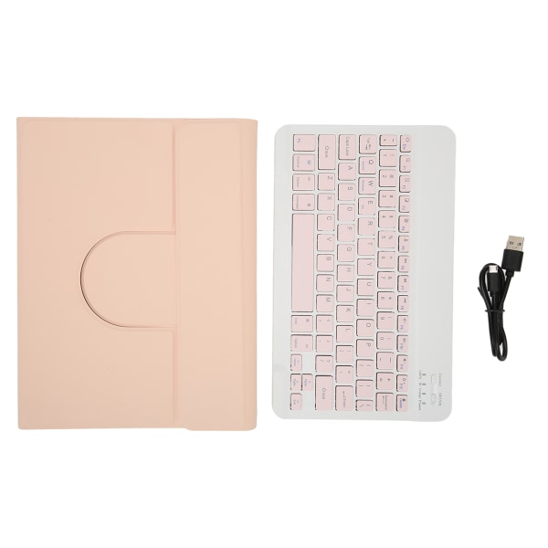 Case med pennhållare för IOS Tablet 10.2in 2019 7 Generation 10.2in 2019 8 Generation 10.2in 2020 9 Generation Pink