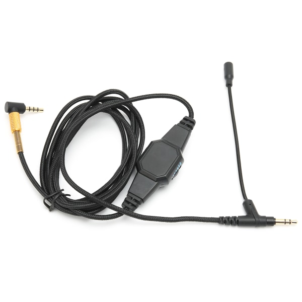 Boom Mic-kabel 3,5 mm headsetljudsladd med mikrofon och volymkontroll för VMODA MSR7 H6
