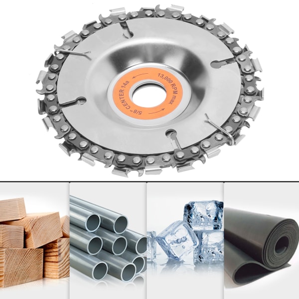 5/8tums slipmaskin Träsnideri Skivspår Skär Sågblad Träbearbetningsverktyg Kedjeplatta