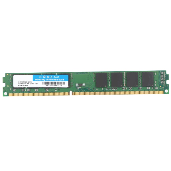 DDR3 RAM 1333MHz 1,5V 240-stifts obuffrad icke-ECC-minnesmodul för stationär dator 2GB