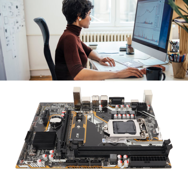 H81AL DDR3 moderkort Dual Channel HD Multimedia Interface VGA Port ATX Gaming Moderkort Stöd för LGA 1150pin CPU