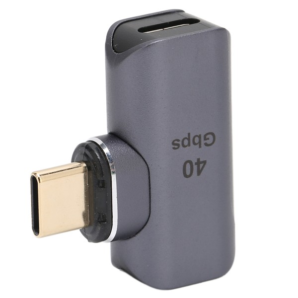 Magnetisk USB C-adapter 100W Snabbladdning 40Gbps 8K Plug and Play USB C till C rätvinkel magnetadapter