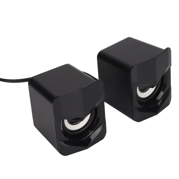 Desktop-högtalare USB -driven tung subwoofer Desktop-mini-LED-högtalare för PalyStation4 hemdator LaptopBlack