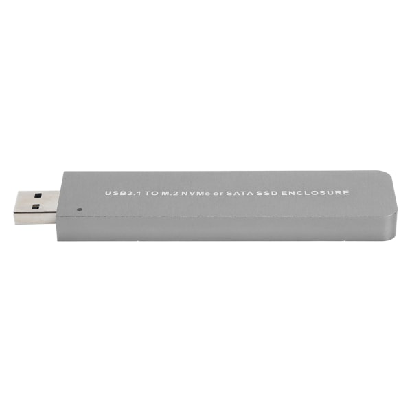 Hårddiskbox Aluminiumlegering USB3.1 till M.2 NVME/SATA SSD-hölje Nätverksadapter LM-915