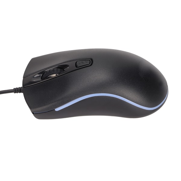 Gaming Mouse RGB Ljuseffekt Ergonomisk Maximal 1600DPI Stabil kontroll Plug and Play trådbunden mus