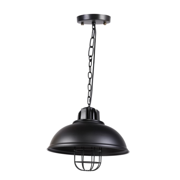 85-265V vintage enkel stil svart bur lampskärm LED taklampa taklampa