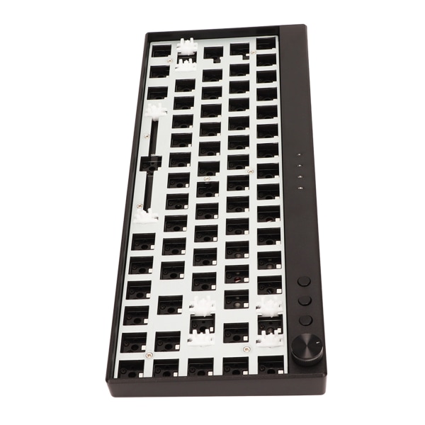 Gör-det-själv mekaniska tangentbordssats 68 nycklar RGB ergonomisk switch Hot Swap Stark ABS Custom Gaming Tangentbord Svart