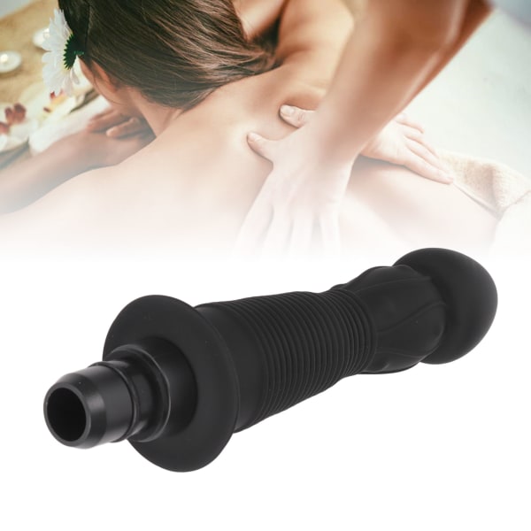 Deep Tissue Massager Head Mjukt silikon Utbytbart huvudfäste för Muscle Massager Svart 0,5 tum