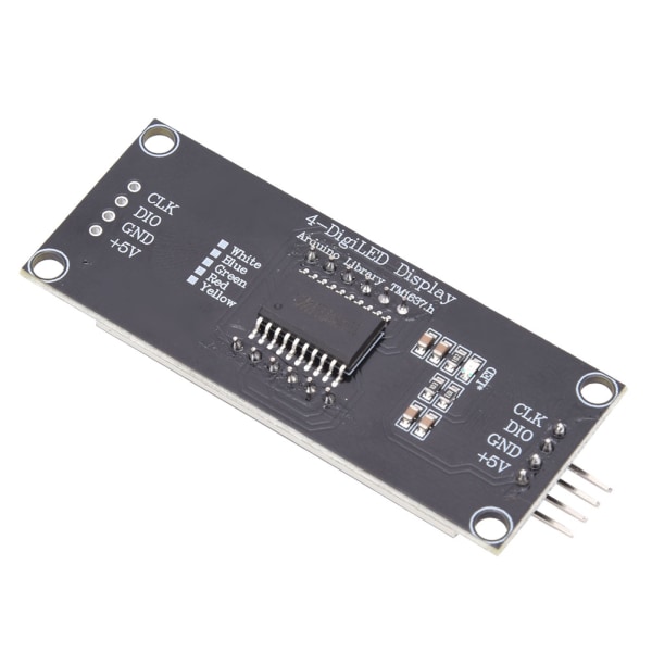 LED Display Tube Module 4-siffrig 7-segment Passar för Arduino Use Library TM1637.hYellow
