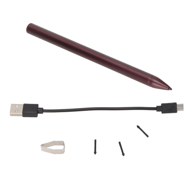 Stylus Pen Magnetic 4096 Levels Trycksug Funktion Allmänt tillämpbar Tablet Kapacitiv Stylus för Yta Röd